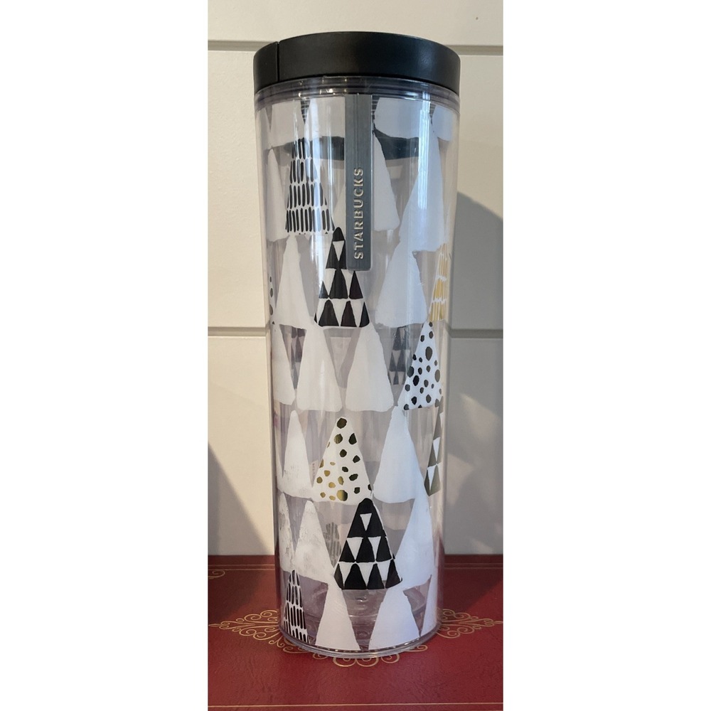 2013 Starbucks Christmas Holiday 16 oz Tumbler Slide Top Christmas Trees